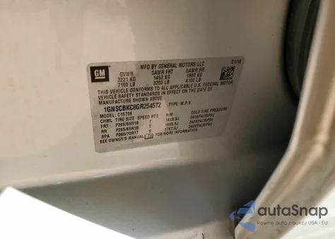 2016 Chevrolet Tahoe C1500 Lt from USA, damaged, VIN 1GNSCBKC8GR254572